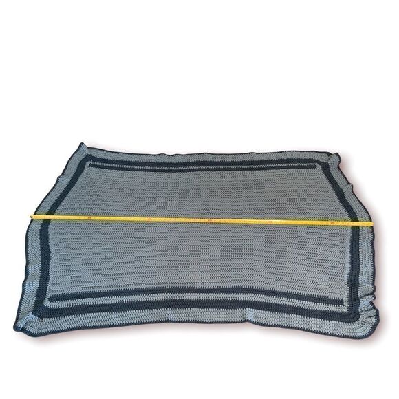 VINTAGE Handmade Knit Throw - Picture 5 of 7